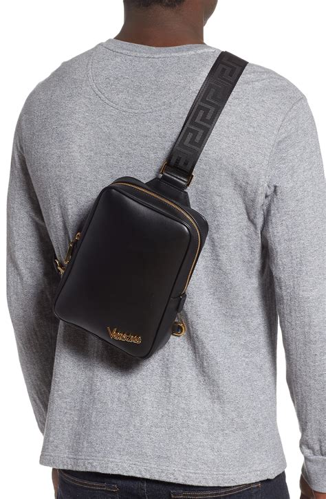 versace shoulder bag mens replica|versace one shoulder sling.